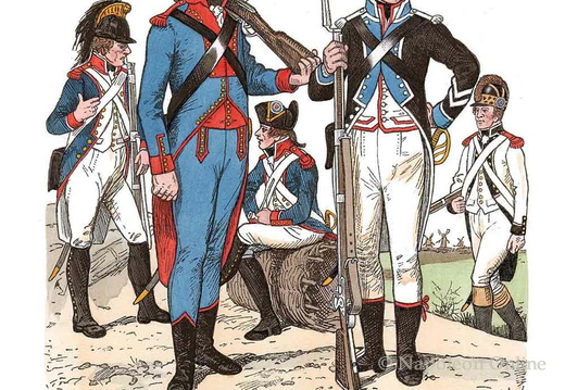 Frankreich - Nationalgarde und Legionsinfanterie 1793