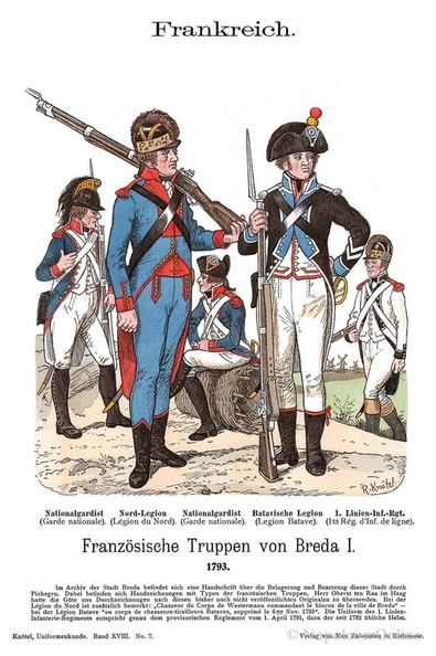 Frankreich - Nationalgarde und Legionsinfanterie 1793