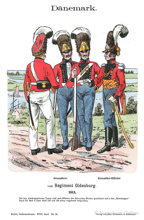 Dänemark - Infanterie-Regiment Oldenburg 1813