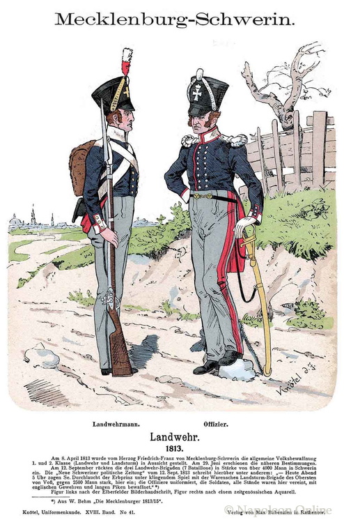 Mecklenburg - Landwehr 1813