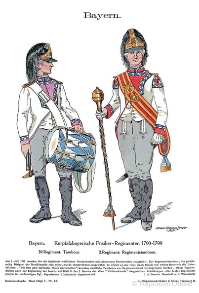 Bayern - Füsilier-Regimenter 1790-1799