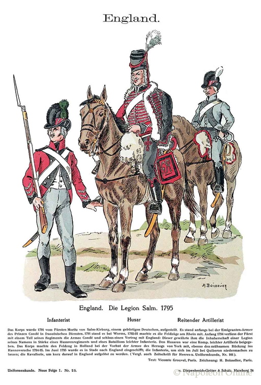 England - Legion Salm 1795