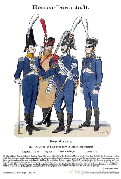 Hessen-Darmstadt - Infanterie-Regiment Gross- und Erbprinz 1810