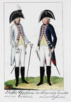 Generalstabsoffiziere der Kavallerie und Infanterie in Gala-Uniform