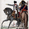 Napoleon mit Generalstab