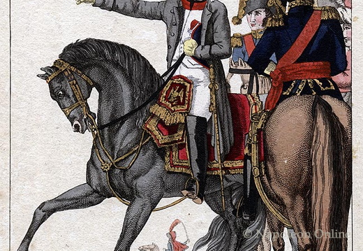 Napoleon mit Generalstab