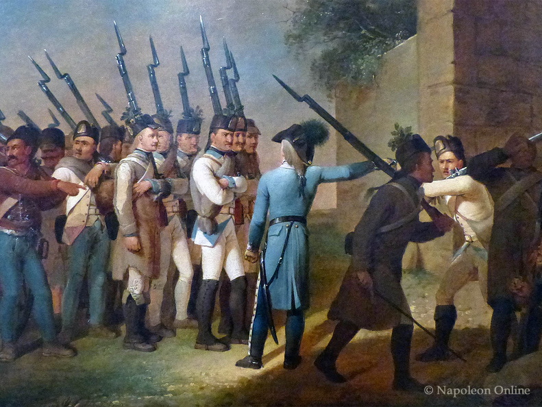 Österreichische Infanterie um 1797 (Gemälde von Johann Baptist Seele)