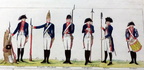 Infanterie der Linie und der Garde - Mannschaften, Unteroffizier, Offizier und Tambour