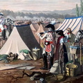 Einrücken der preußischen Garde du Corps ins Lager bei Potsdam 1803 (Carl Wilhelm Kolbe) - rechter Ausschnitt