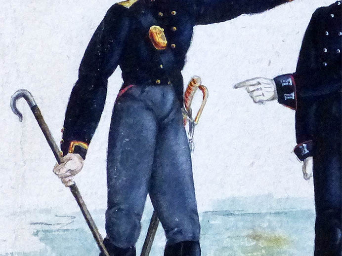Preussen - Unteroffizier einer Fuß-Kompanie der preußischen Artillerie-Brigade 1814