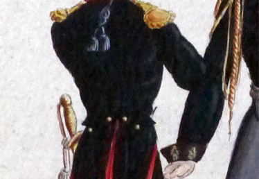 Russland - Kompanieoffizier vom Leib-Garde-Regiment Preobraschenski 1813