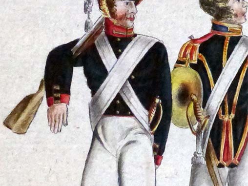 Russland - Soldat vom Leib-Garde-Regiment Preopraschenski 1813