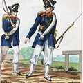 Landwehr - Ostpreußische Landwehr, Landwehrmann und Unteroffizier 1815