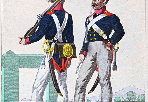 Infanterie - Leib-Regiment oder 12. Infanterie-Regiment, Musketiere 1815