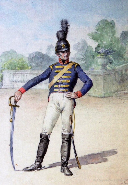 Gendarmerie - Königliche Polizeigarde von Lissabon, Soldat der Kavallerie um 1808