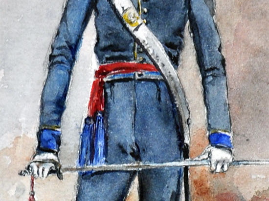 Infanterie - Infanterie-Regiment Nr. 14, Offizier um 1814