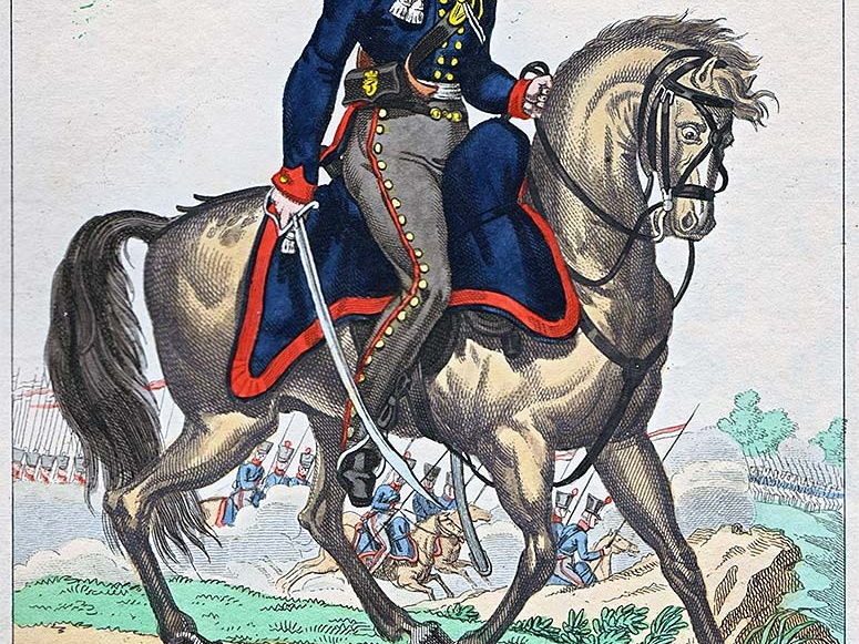 Kavallerie - Schlesisches Ulanen-Regiment, Offizier 1815