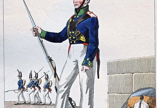 Landwehr - 1. Westfälisches Landwehr-Infanterie-Regiment, Landwehrmann 1815
