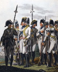 Infanterie-Regimenter - Musketiere (Mannschaften, Unteroffiziere, Offiziere und Trommler)