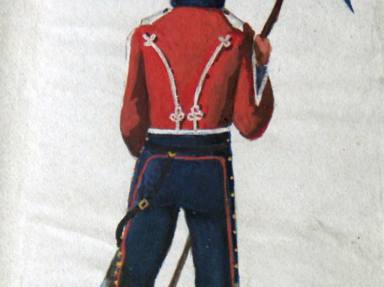 Russland - Husar vom Regiment Isjum am 7.2.1814