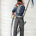 Russland - Husar, wahrscheinlich vom Regiment Pawlograd am 7.2.1814