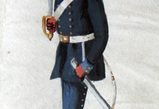 Preußen - Landwehr, Soldat der Elb-Landwehr-Kavallerie am 15.2.1814