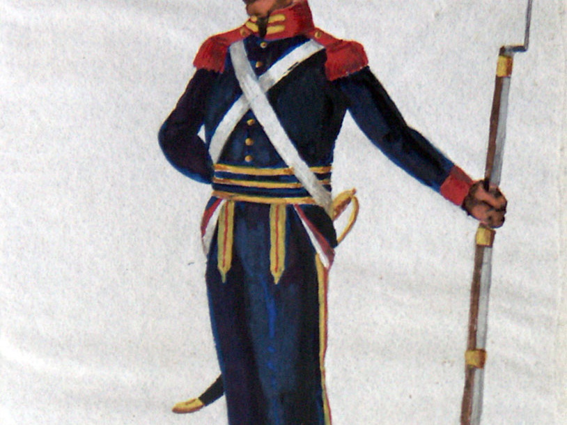 Schweden - Leib-Grenadier-Garde, Grenadier wahrscheinlich vom 1. Regiment am 22.2.1814