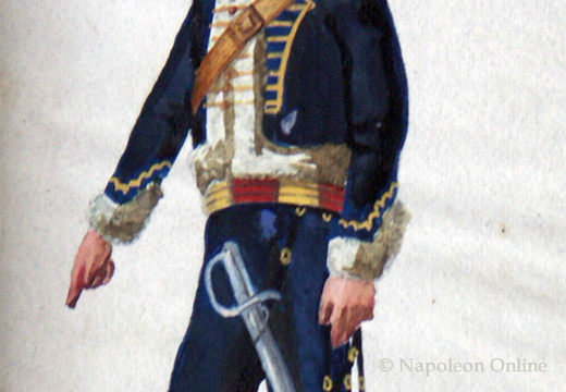 Schweden - Husar wahrscheinlich vom Skanska Husaren-Regiment am 3.3.1814