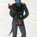 Russland - Russisch-Deutsche Legion, Infanterist der 2. Infanterie-Brigade am 13.3.1814