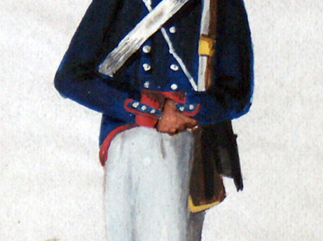 Mecklenburg-Schwerin - Infanterie am 22.3.1814