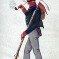 Sachsen - Banner der Freiwilligen Sachsen, Infanterist am 14.5.1814