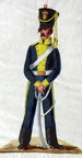 Schweden - Karabiniers, Soldat vom Schonischen Karabinier-Regiment am 1.5.1814