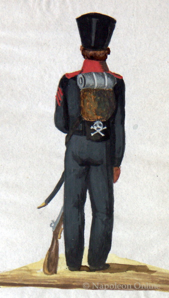 Braunschweig - Infanterist vom 1. Linien-Bataillon am 28.4.1814