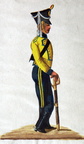 Schweden - Karabiniers, Soldat vom Schonischen Karabinier-Regiment am 28.4.1814