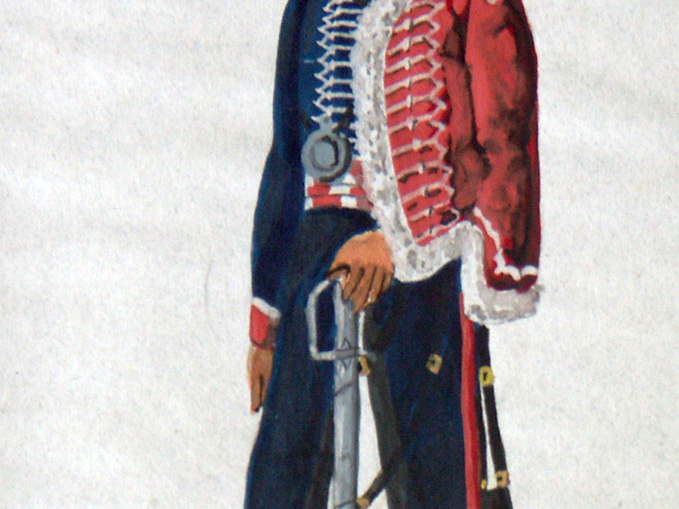 Hannover - Husaren, Offizier vom Regiment Estorff (Lüneburg) am 25.4.1814