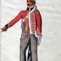 Hannover - Husaren, Soldat vom Regiment Estorff (Lüneburg) am 25.4.1814