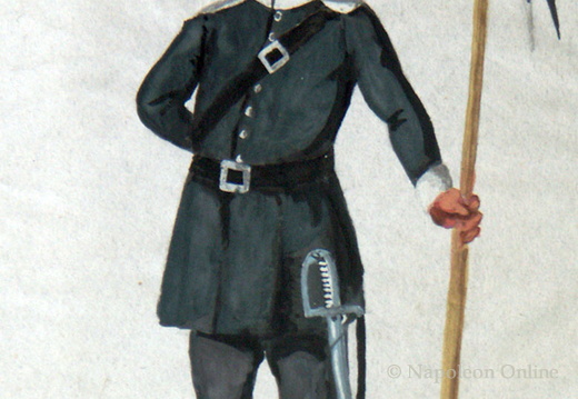 Preußen - Landwehr, Soldat der pommerschen Landwehr-Kavallerie am 12.4.1814
