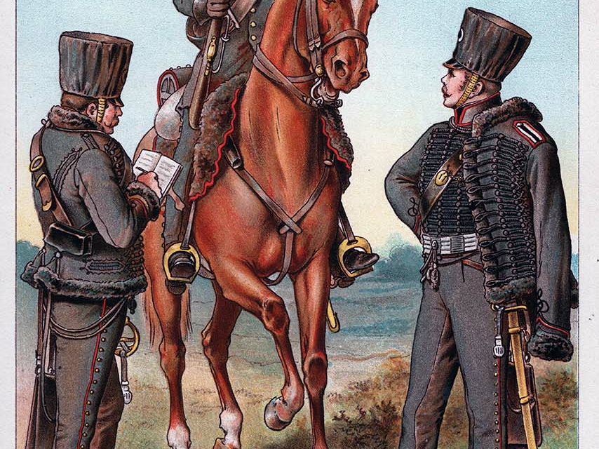 Preussen: Lützow'sches Freikorps - Wachtmeister, Lieutenant und Freiwilliger Jäger der Husaren 1813