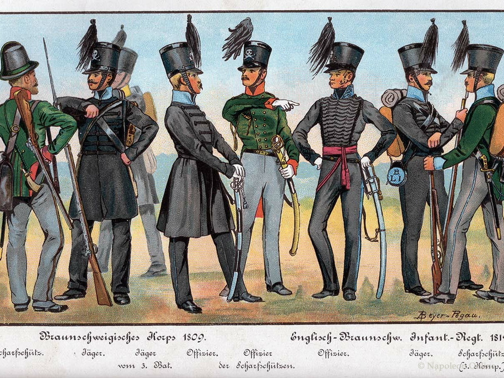 Braunschweig: Infanterie 1809 und 1812