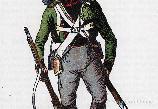 Bayern: 3. Leichtes Infanteriebataillon - Schütze 1809