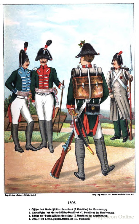 Hessen-Darmstadt: Garde- und Leib-Füsilier-Bataillone 1806