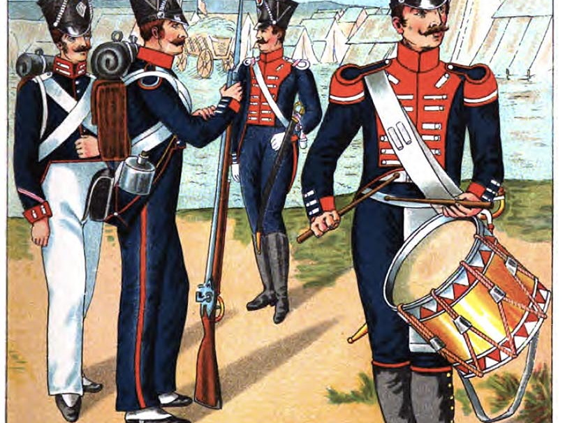 Hessen-Darmstadt: Garde-Füsilier- und II. Garde-Regiment 1809-1830