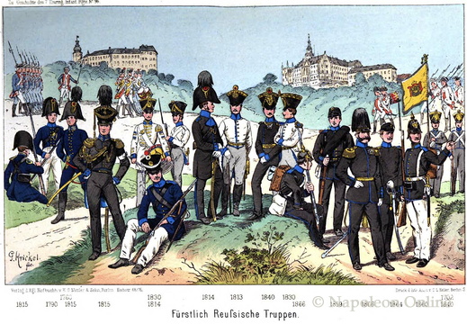 Reuss: Truppen des Fürstentums von 1702 bis 1866