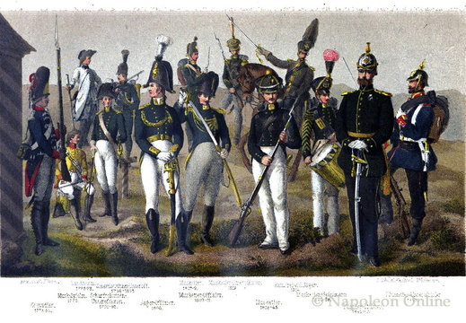 Sachsen-Weimar(-Eisenach): Infanterie von 1775 bis 1857