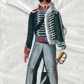 Preußen - Husaren, Freiwilliger Jäger des Brandenburgischen Husaren-Regiments am 11.6.1814