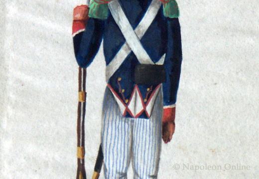 Frankreich - Linieninfanterie, Voltigeur am 8.6.1814