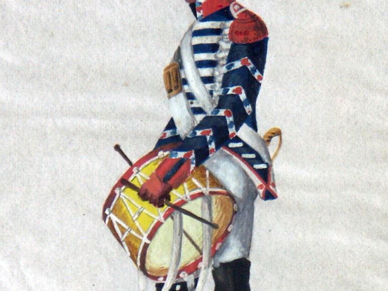Frankreich - Linieninfanterie, Trommler der Grenadiere am 8.6.1814