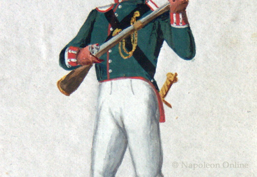 Preußen - Infanterie, Oberjäger der Freiwilligen Jäger im 1. Garde-Regiment zu Fuß am 9.6.1814