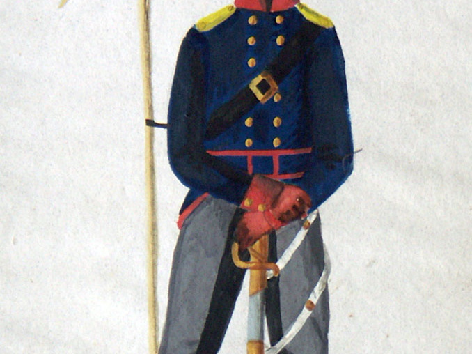 Preußen - Ulan vom 3. (Brandenburgischen) Ulanen-Regiment am 17.5.1814