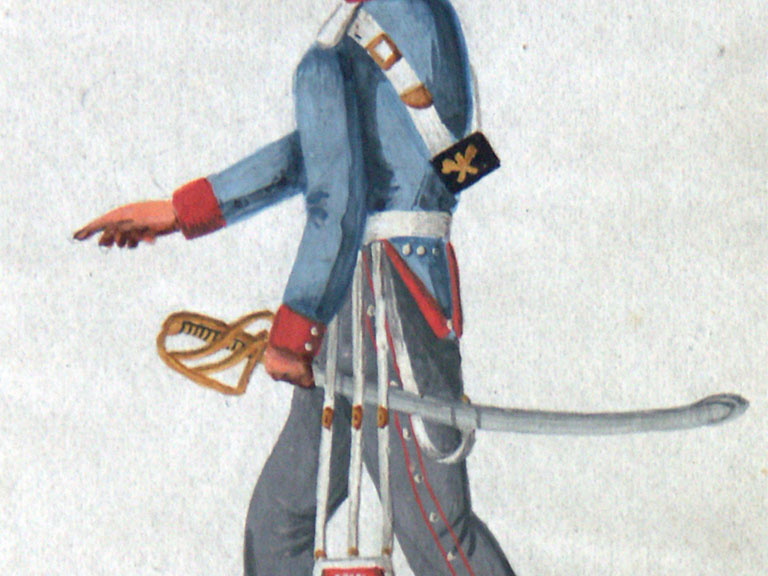 Preußen - Dragoner vom 2. Westpreußischen Dragoner-Regiment am 17.5.1814